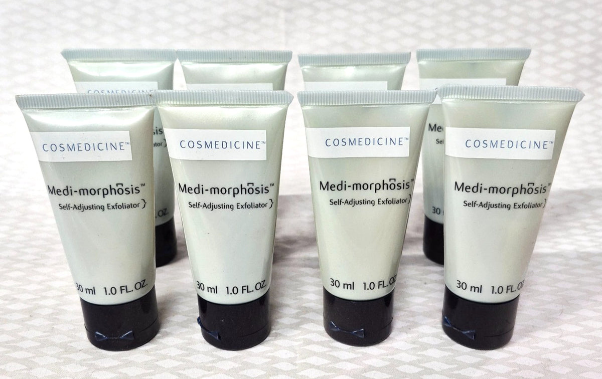 COSMEDICINE Medi-morphosis Self Adjusting Exfoliator 1 f oz LOT OF 8