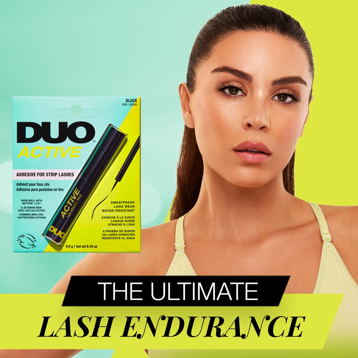 Long-Lasting Black Eyelash Adhesive for Strip Lashes - Active Wear, Waterproof