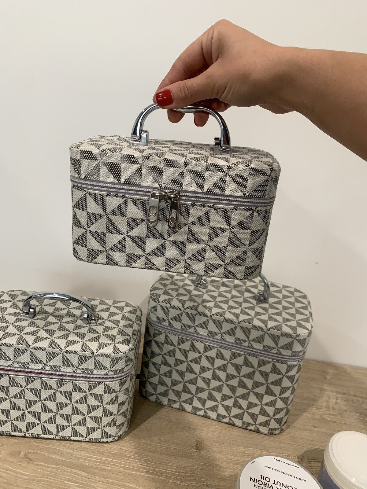 Travel Cosmetic Case Set of 3 Sizes - High Quality Makeup Bags
