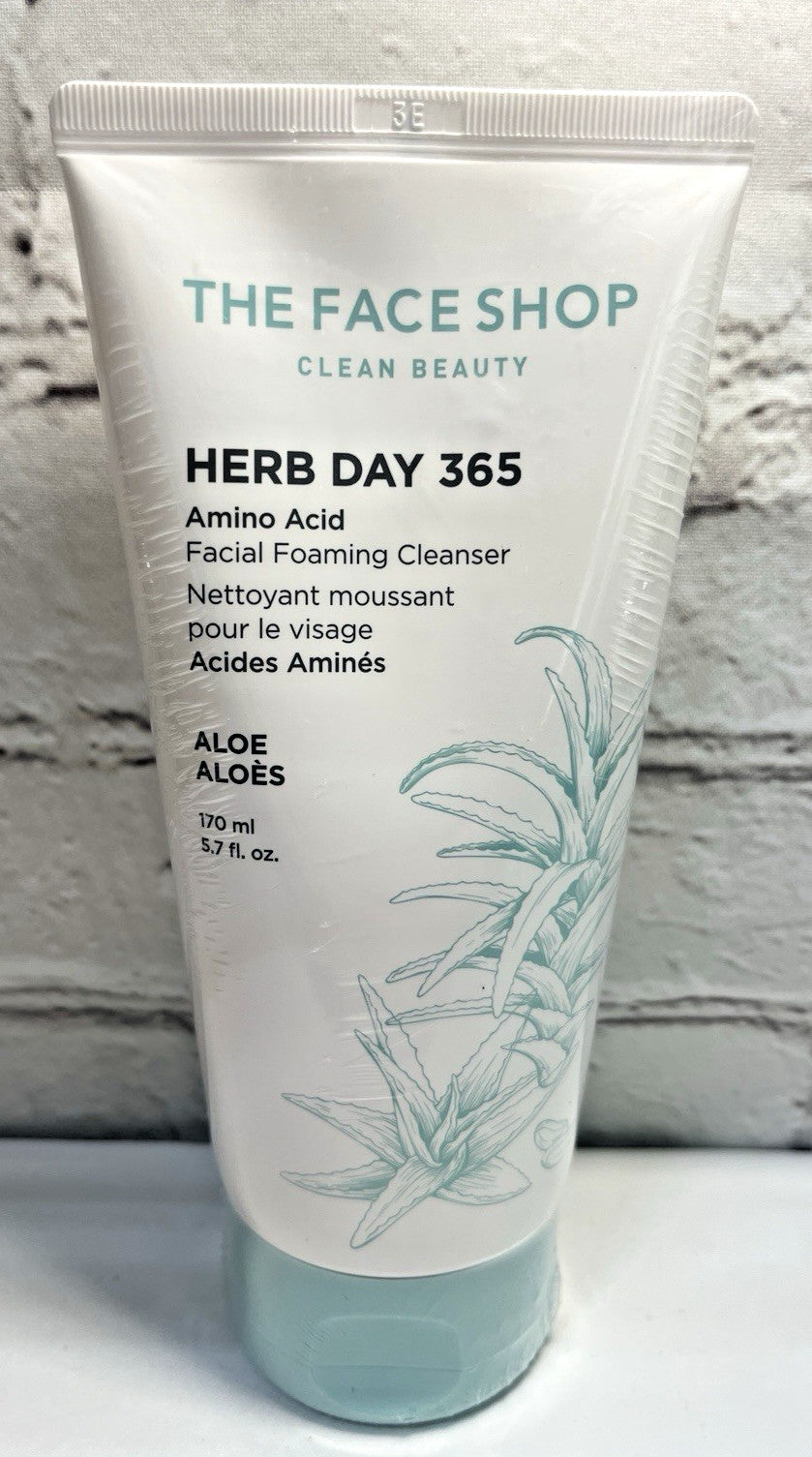 Amino Acid Facial Foaming Cleanser with Aloe - Herb Day 365 - 5.7 fl oz