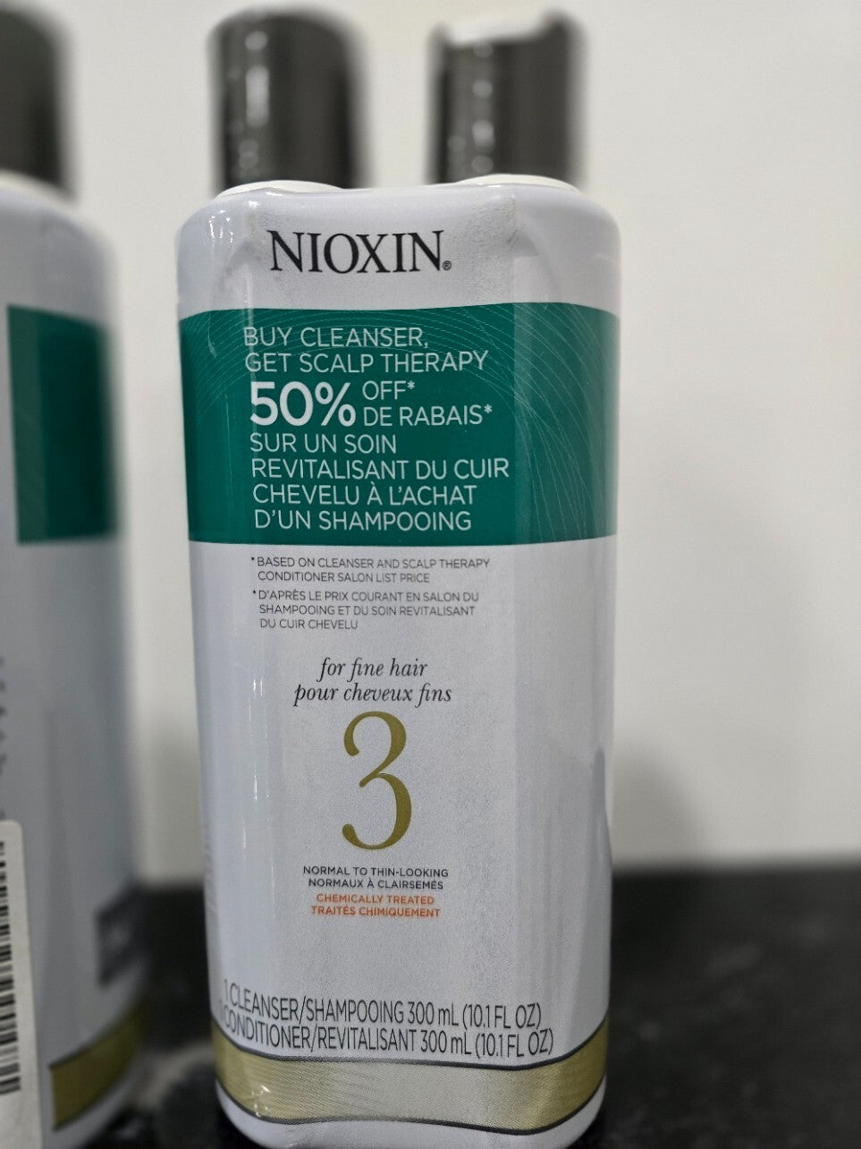 Lot of 2 sets Nioxin System DUO Cleanser Scalp Therapy x 10.1 fl oz