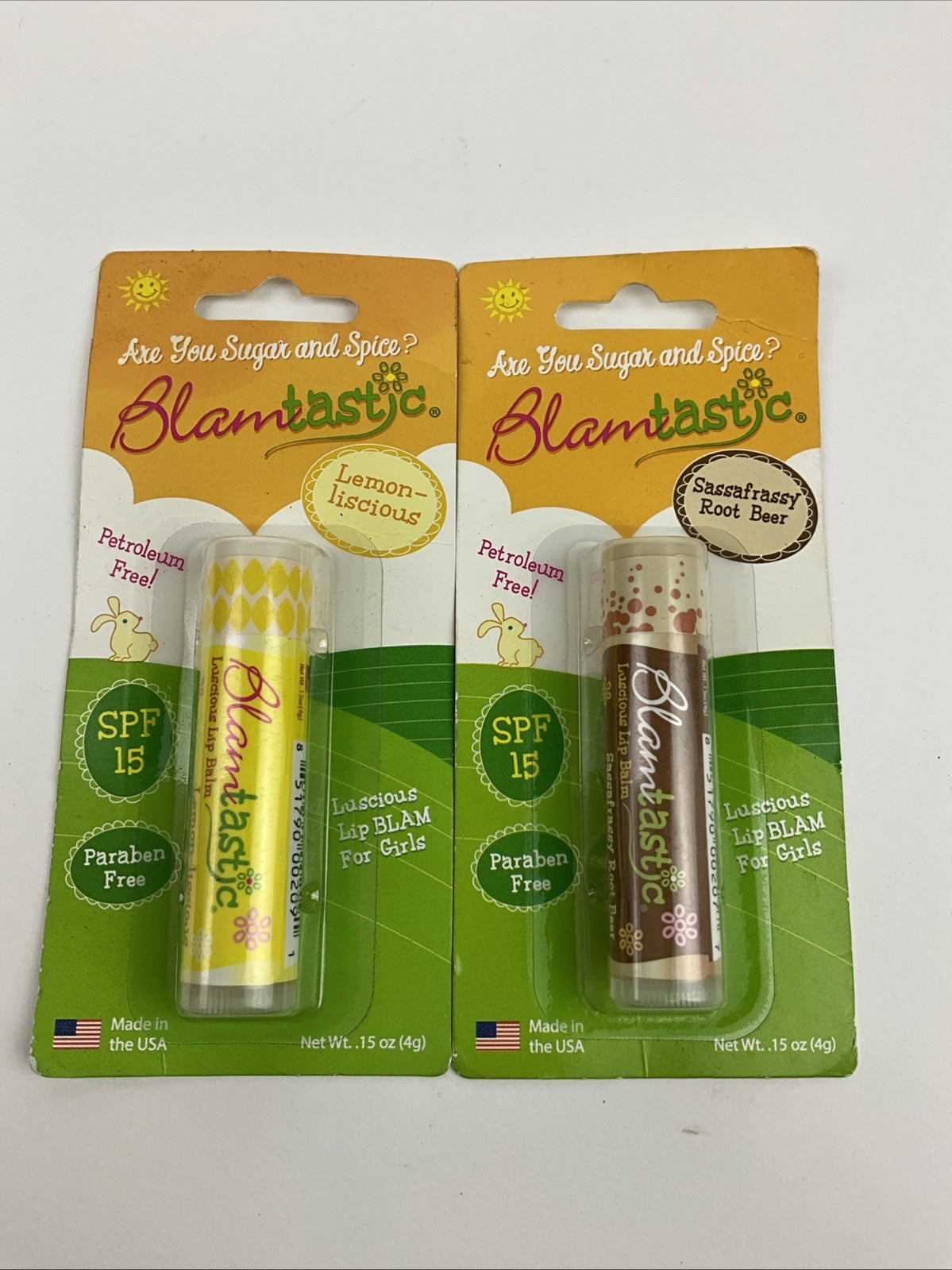 2 Pack Lip Balm Set - Root Beer & Lemon Luscious Flavors