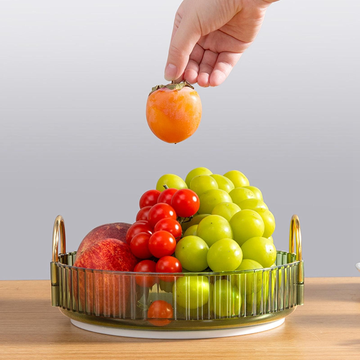 Makeup Storage Organizer 1 Layer Fruit Tray for Vanity Countertop