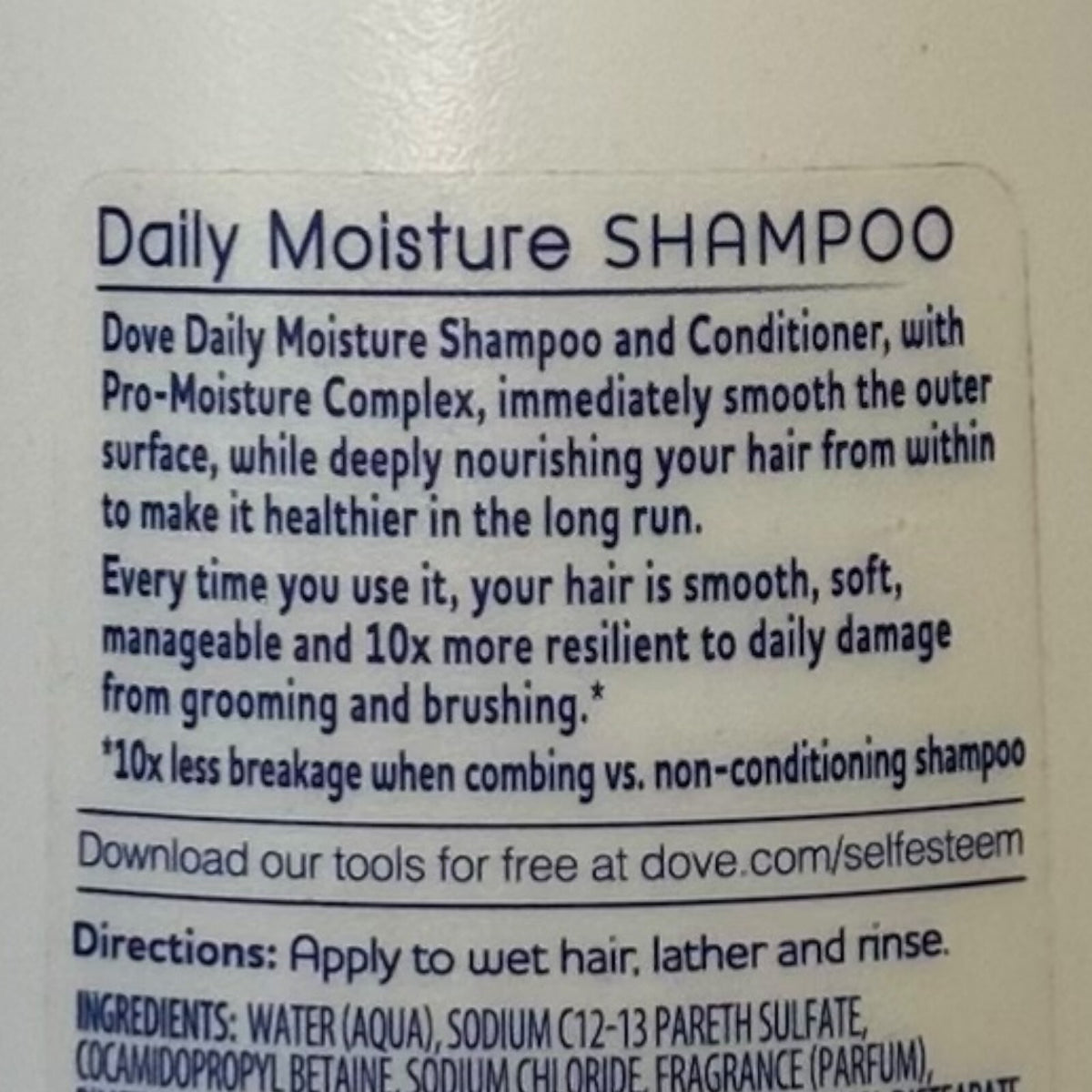 3 Pack Dove Nutritive Solutions Daily Moisture Shampoo 12 oz