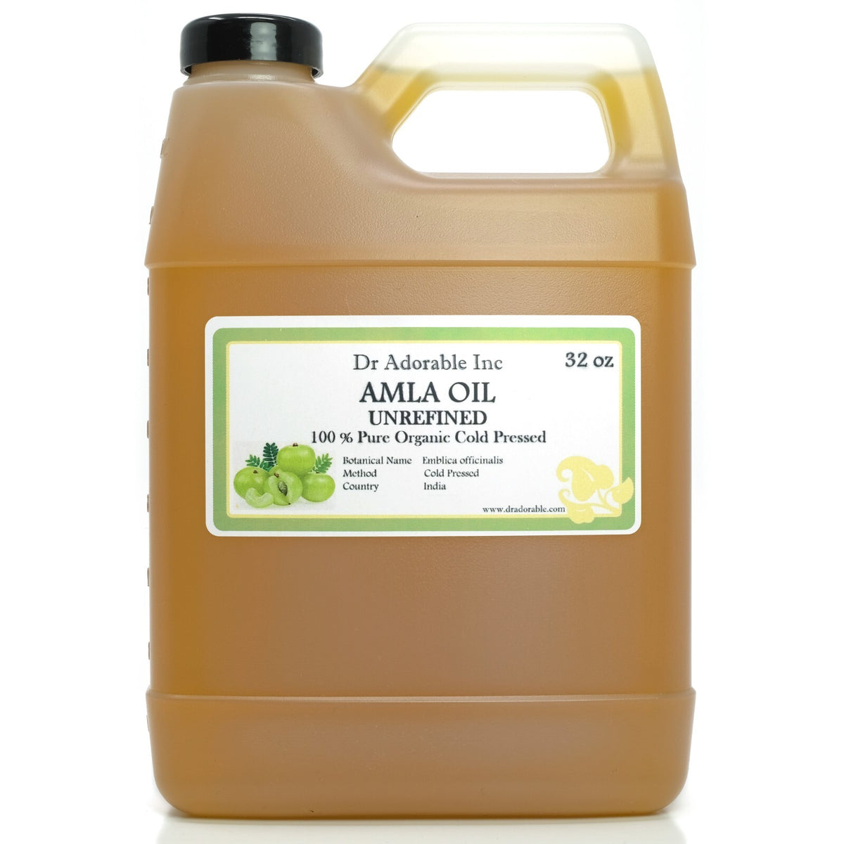 Organic Amla Oil Cold Pressed Virgin Indian Gooseberry