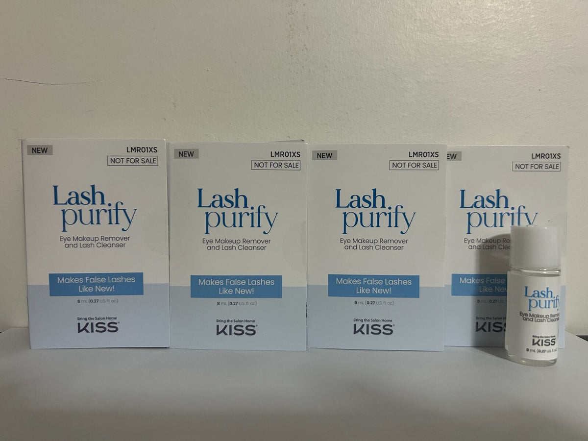 4 Pack Lash & Eye Makeup Remover Set - Gentle Lash Cleanser 0.27oz