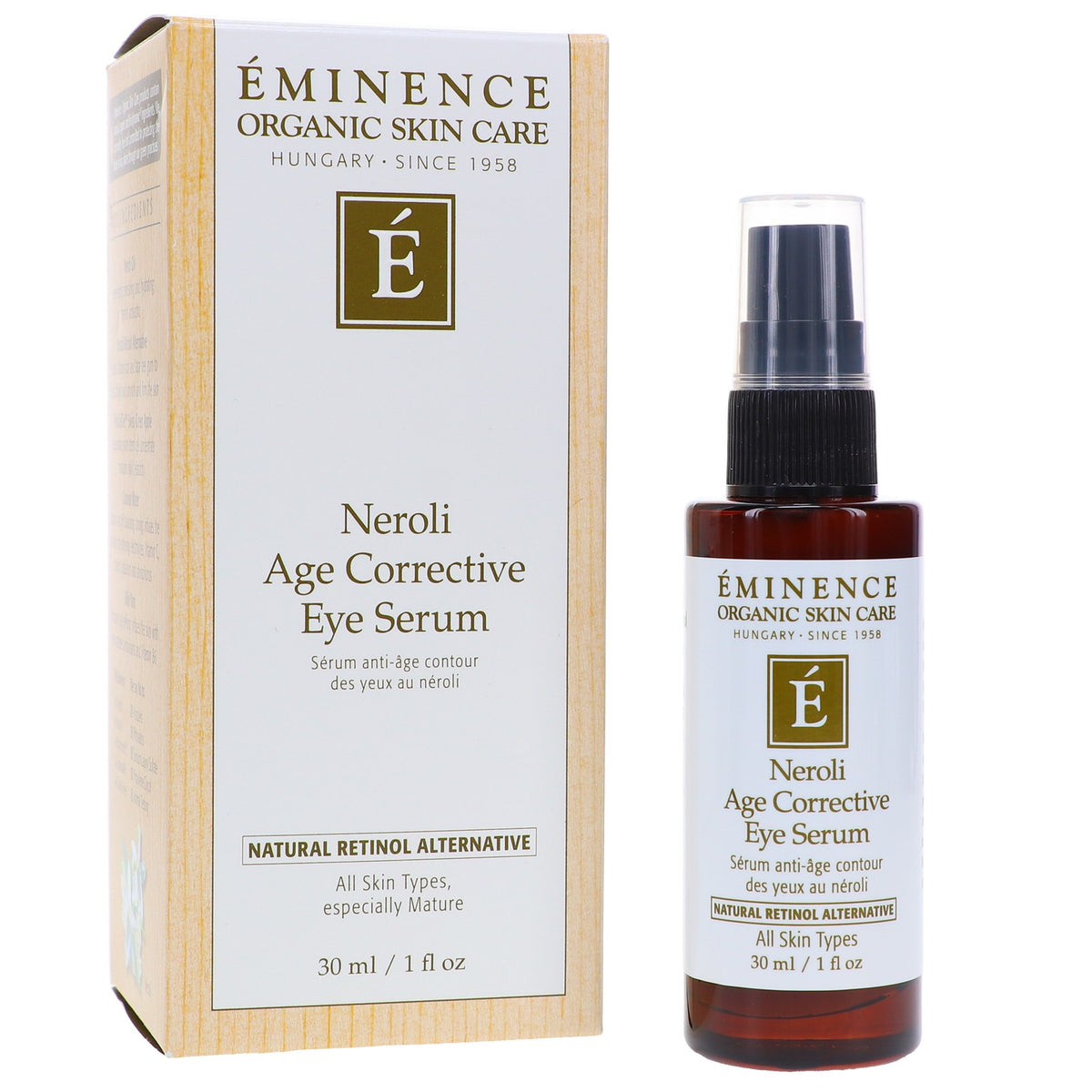 Natural Eye Serum for Wrinkle & Fine Line Reduction - 1 oz