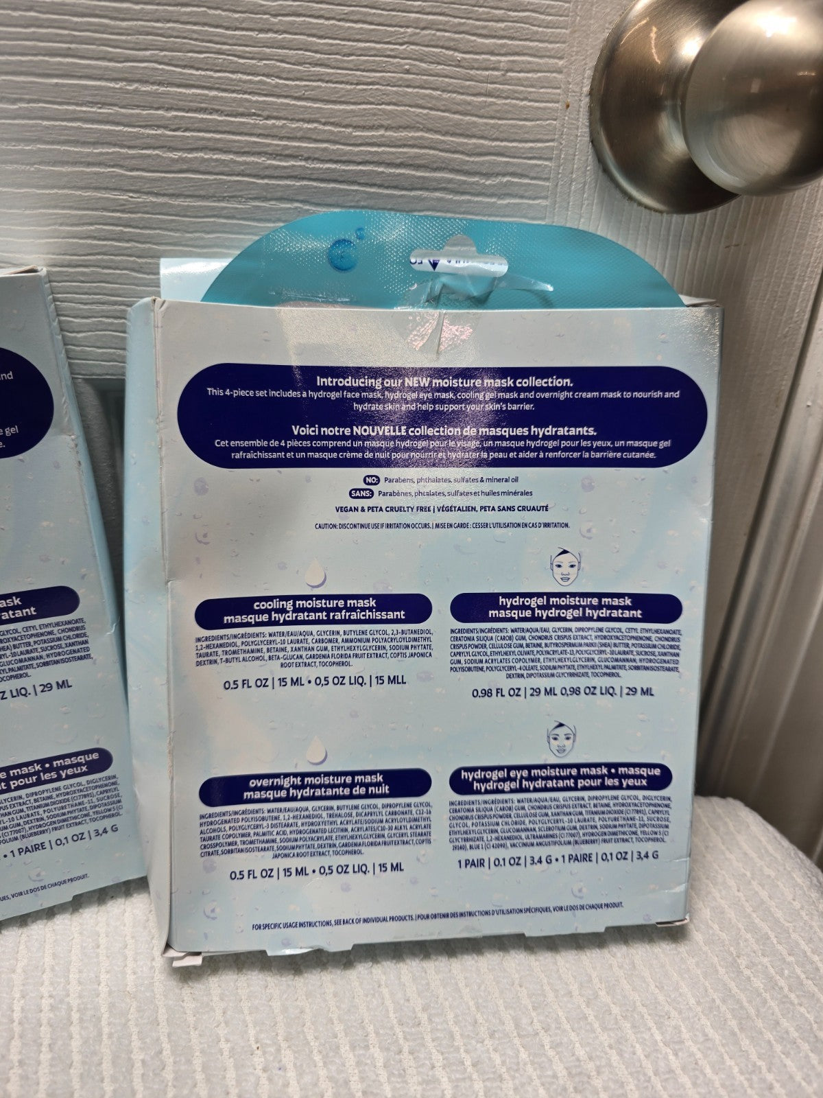 Moisture Mask Set for Face & Under Eye 4pcs