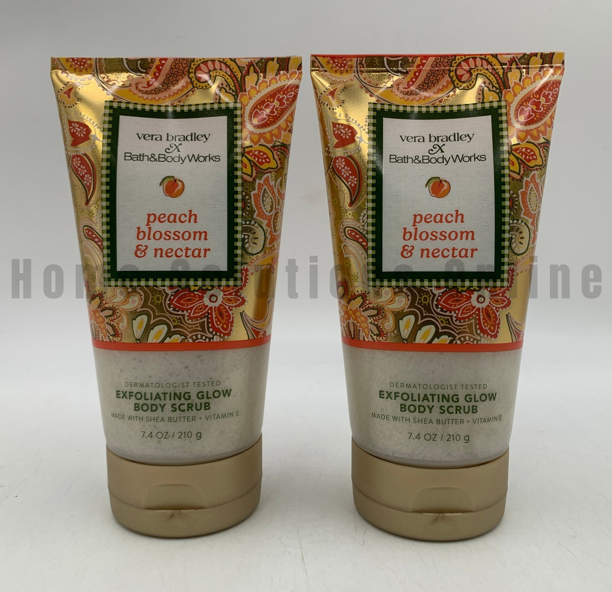 Bath & Body Works Vera Bradley Peach Blossom Nectar Glow Exfoliating