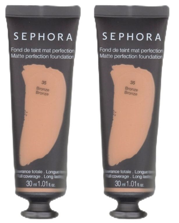 Matte Full Coverage Foundation #35 Bronze - Waterproof & Long-Lasting