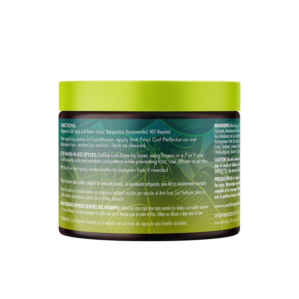 Anti-Frizz Curl Cream for Textured Hair - Avocado & Tamanu Oil, 12 oz