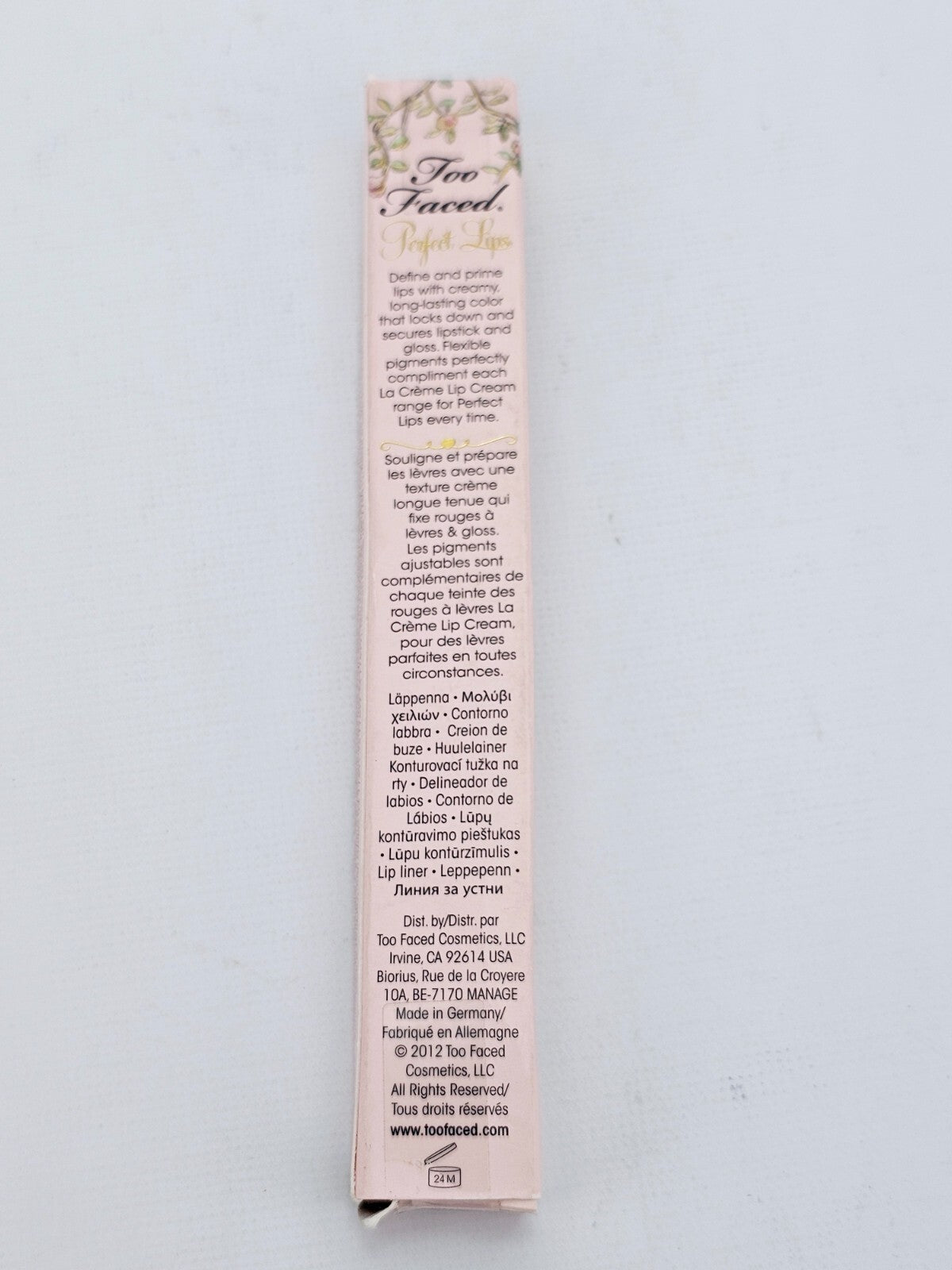 Too Faced Perfect Lips Lip Liner Perfect Berry 0.01 oz