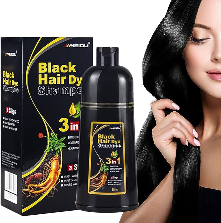 3-in-1 Hair Dye Shampoo 500ml - Multiple Shades