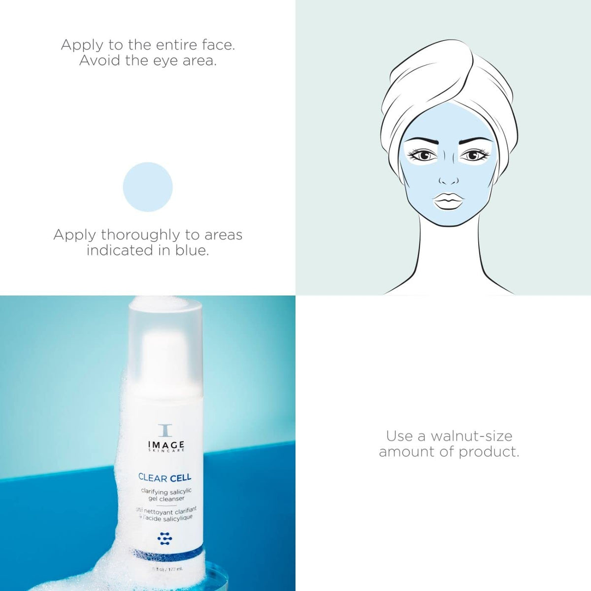 Salicylic Acid Gel Cleanser for Acne-Prone Skin 6 oz Facial Skin Care