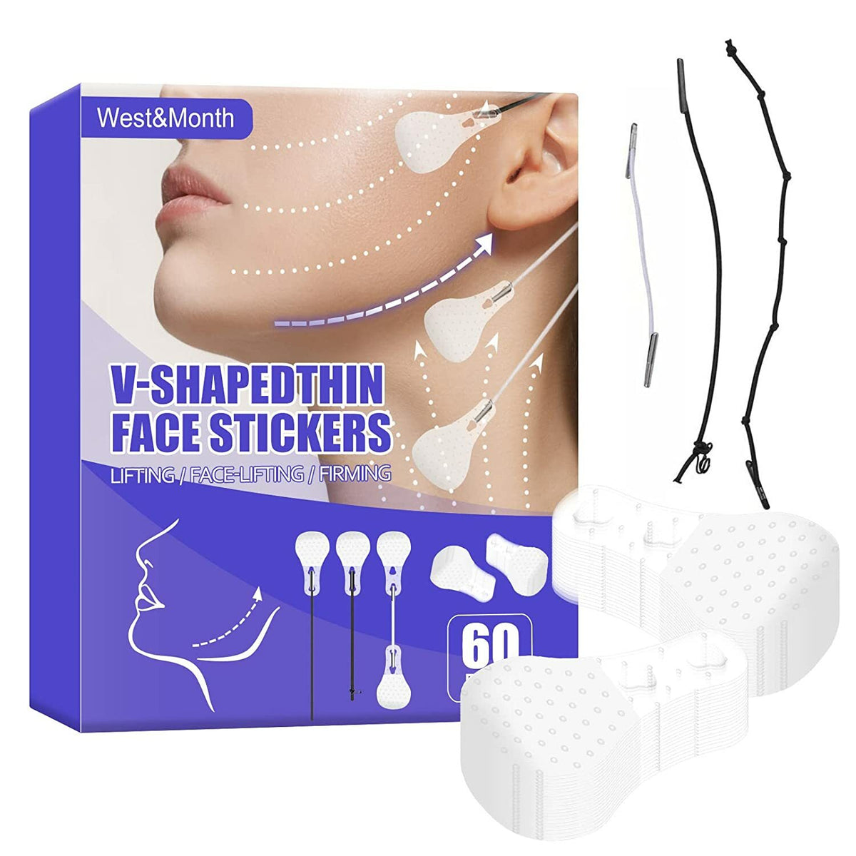 Face Lift Tape - Ultra-Thin Transparent V-Shaped Facial Lifting Sticker Patches