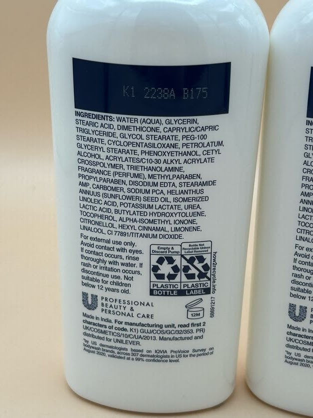 2 PACK Dove Body Care Lotion Pump Essential Nourishment Dry Skin 8oz