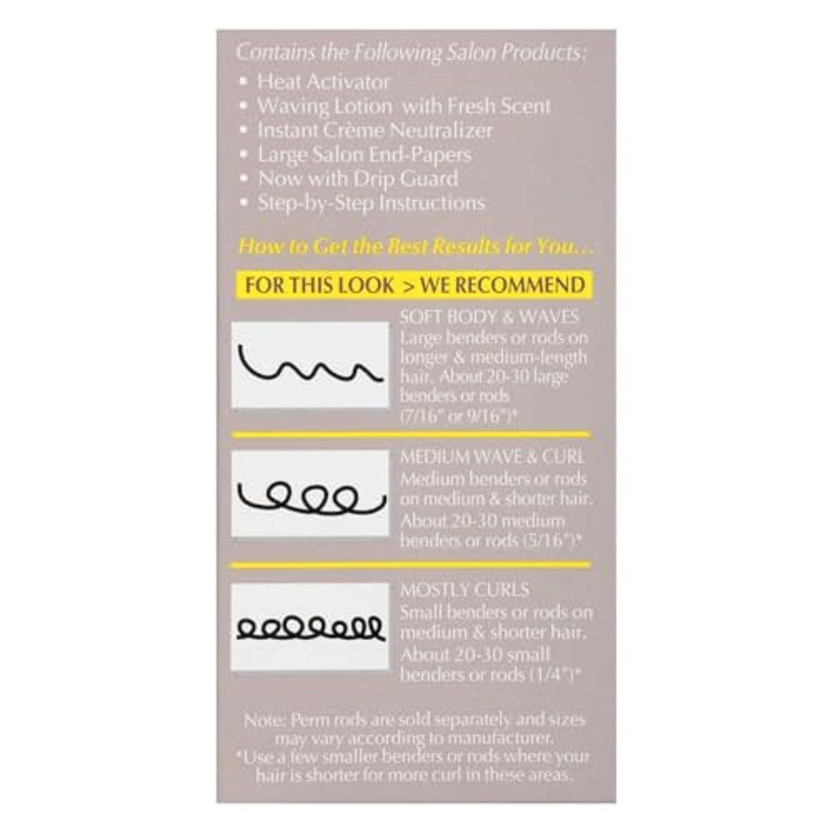 Perm Kit for Curling Hair at Home - Professional Conditioning Perm with Heat Activator