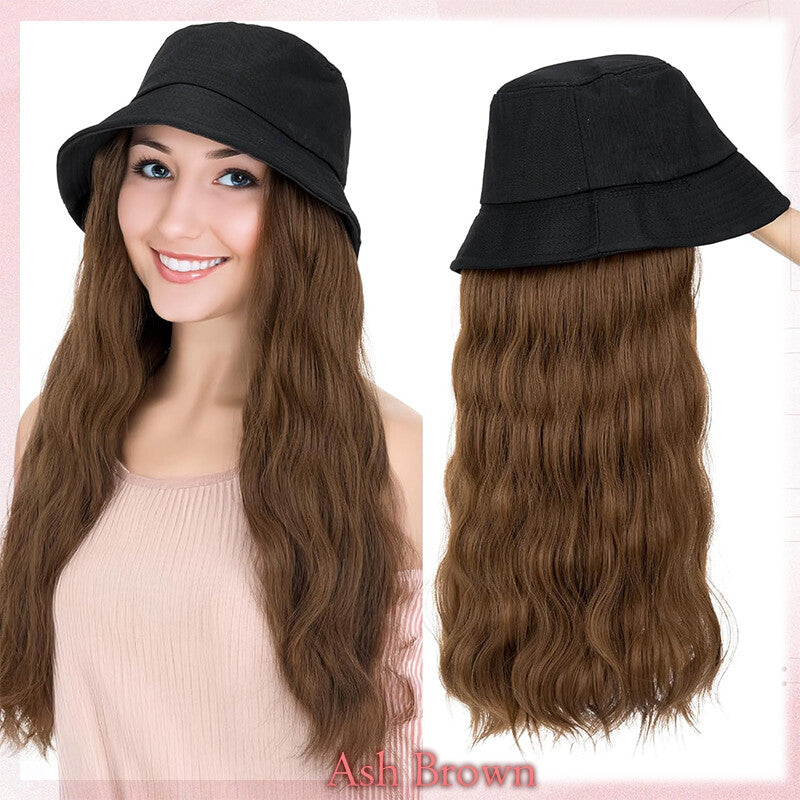 Adjustable Baseball Cap Wig with Hair Piece - Short Long Synthetic Hair