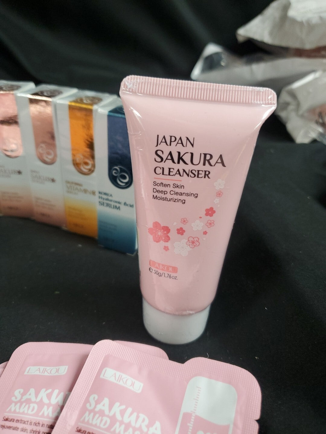 Sakura Women's Beauty Gift Set - Skin Care Lotion Serum Masks & More, 25 Pieces