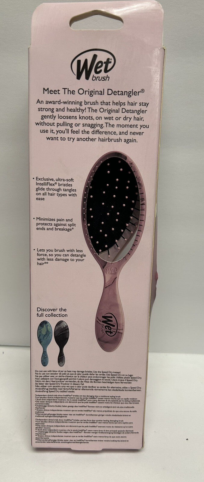 Wet Brush Detangling Hair Brush Dusty Rose All Hair Types Free Shipping