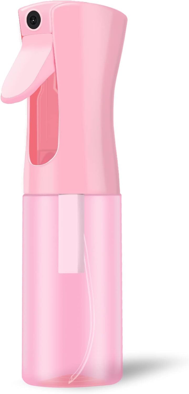 Refillable Continuous Spray Bottle for Hair & Beauty - 6.8oz Pink