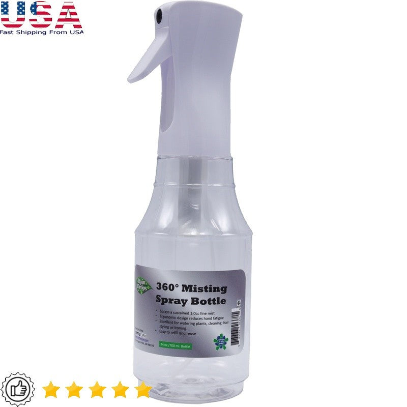 24oz Refillable Fine Mist Spray Bottle for Plants Continuous Mister