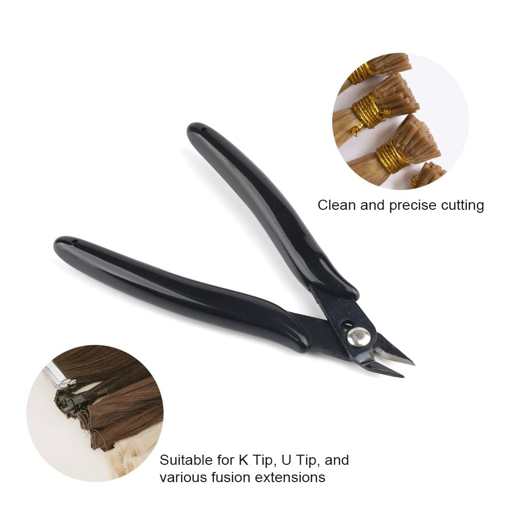 Keratin Bonding Tool Kit for K Tip Hair 4Pcs Acrylic Black