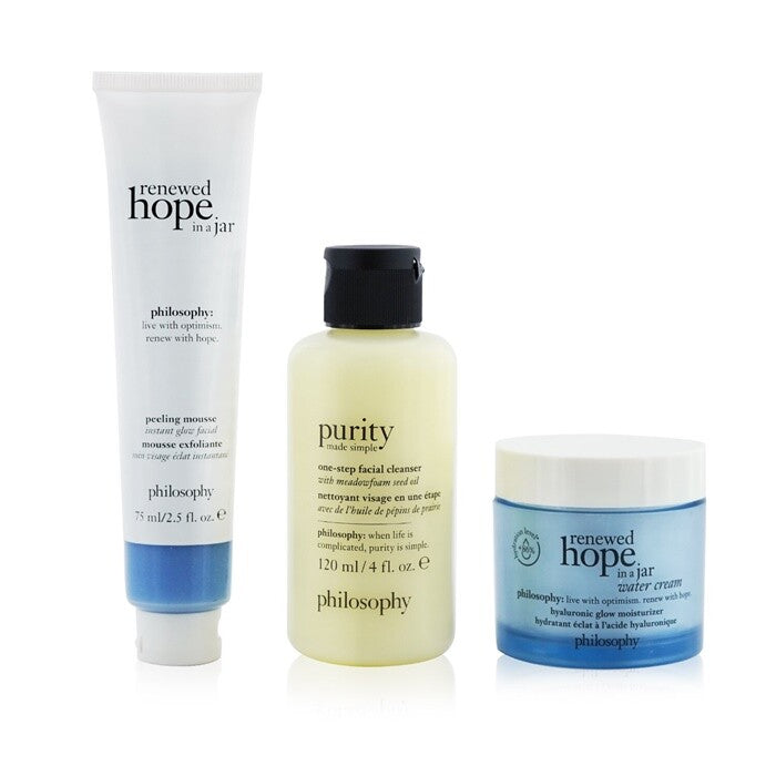 Philosophy Skincare Set - Hope in a Jar Water Cream & Peeling Mousse Gift Set