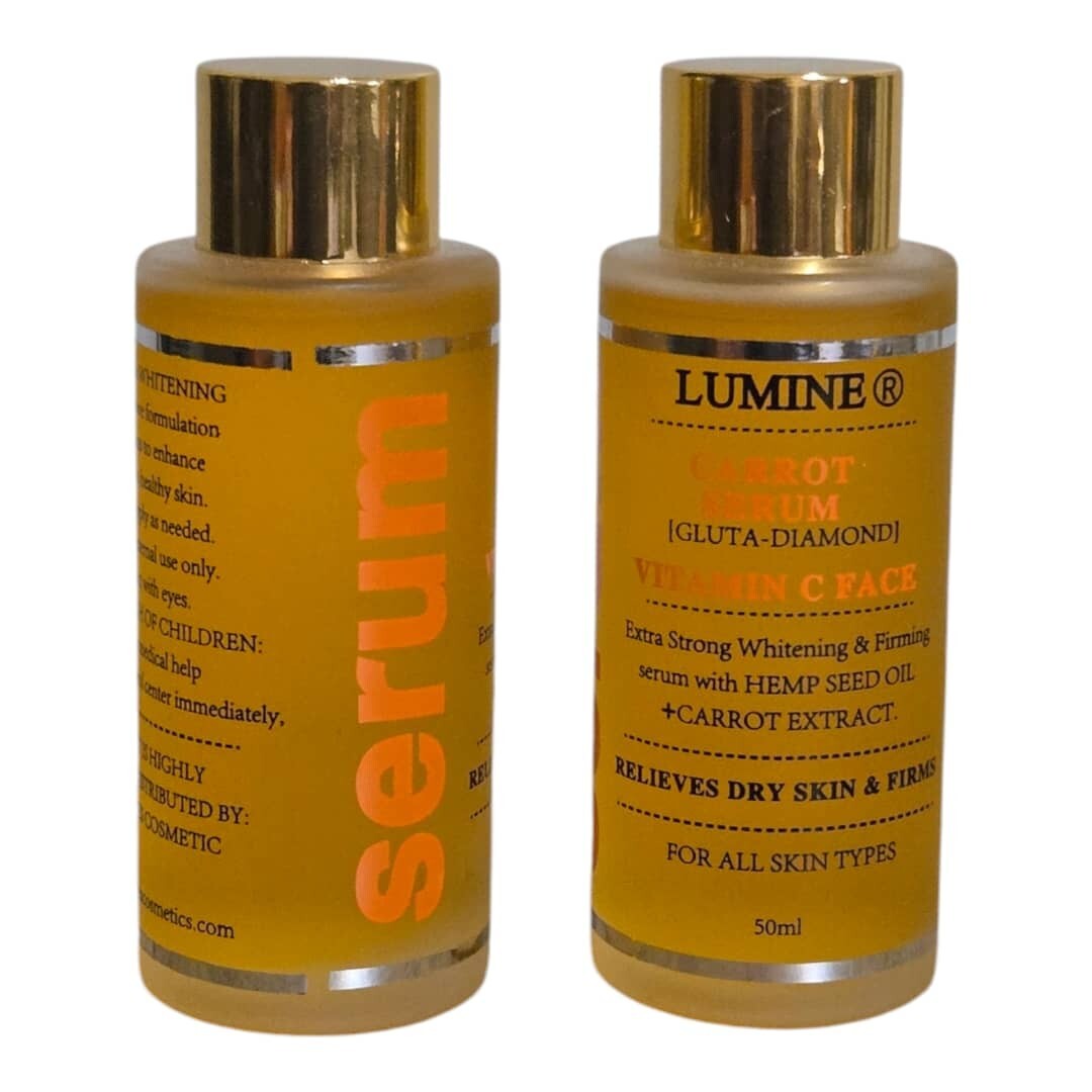 Carrot Brightening Firming Moisturizing Face Serum - 50ml x 2