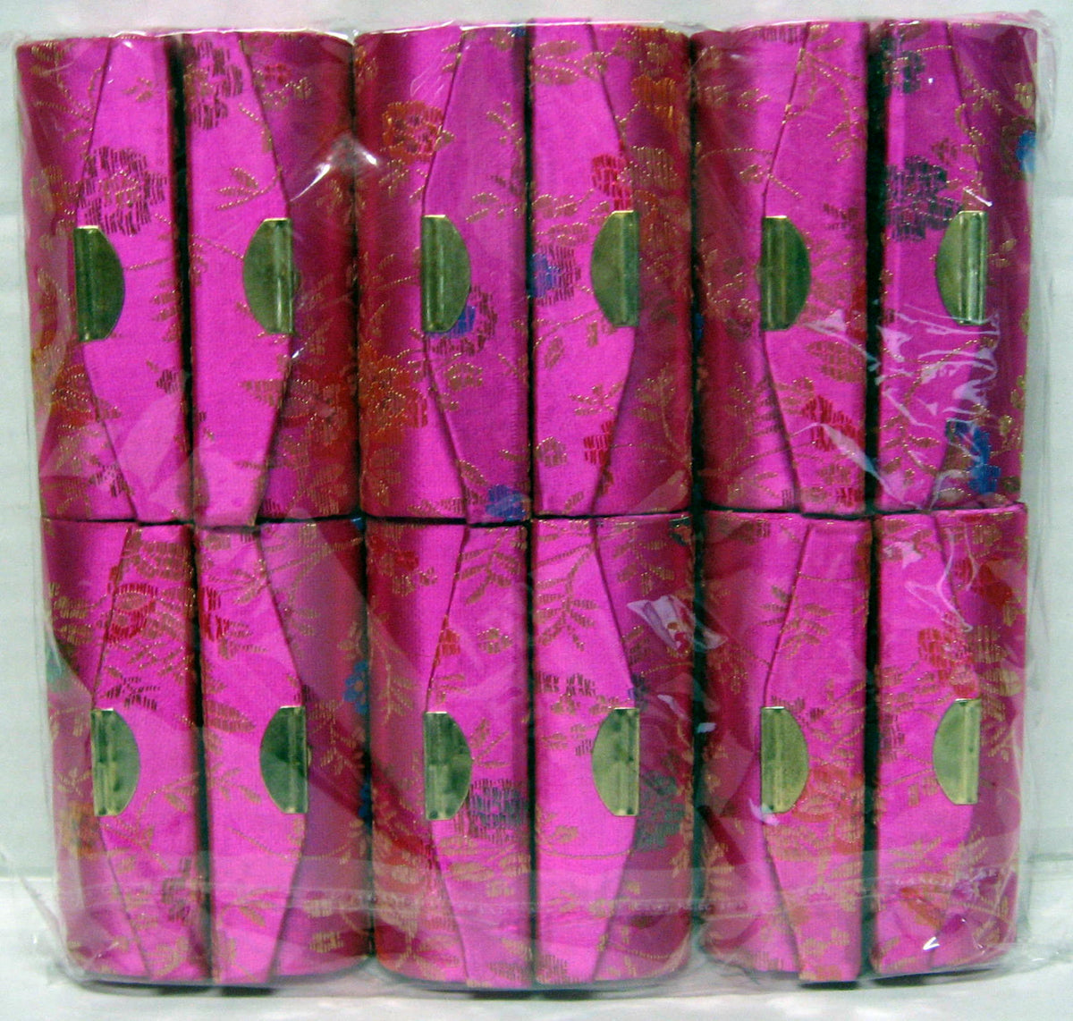 Elegant Lipstick Case with Mirror - Silky Fabric Cover, Unique Designs, Multiple Colors