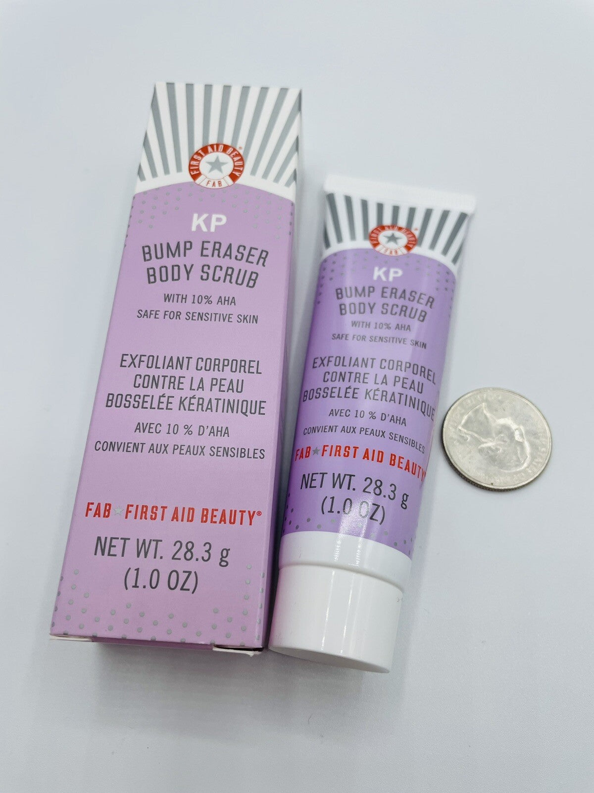First Aid Beauty KP Bump Eraser Body Scrub 10% AHA 1oz Travel – Sealed