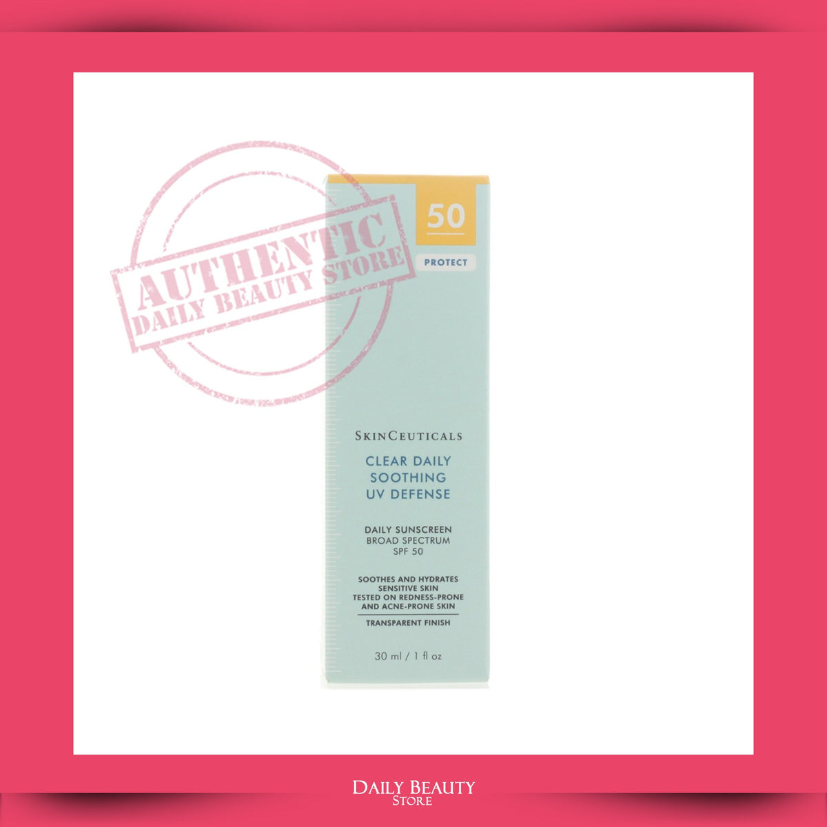 Clear Daily Soothing UV Defense SPF50 30ml Sunscreen
