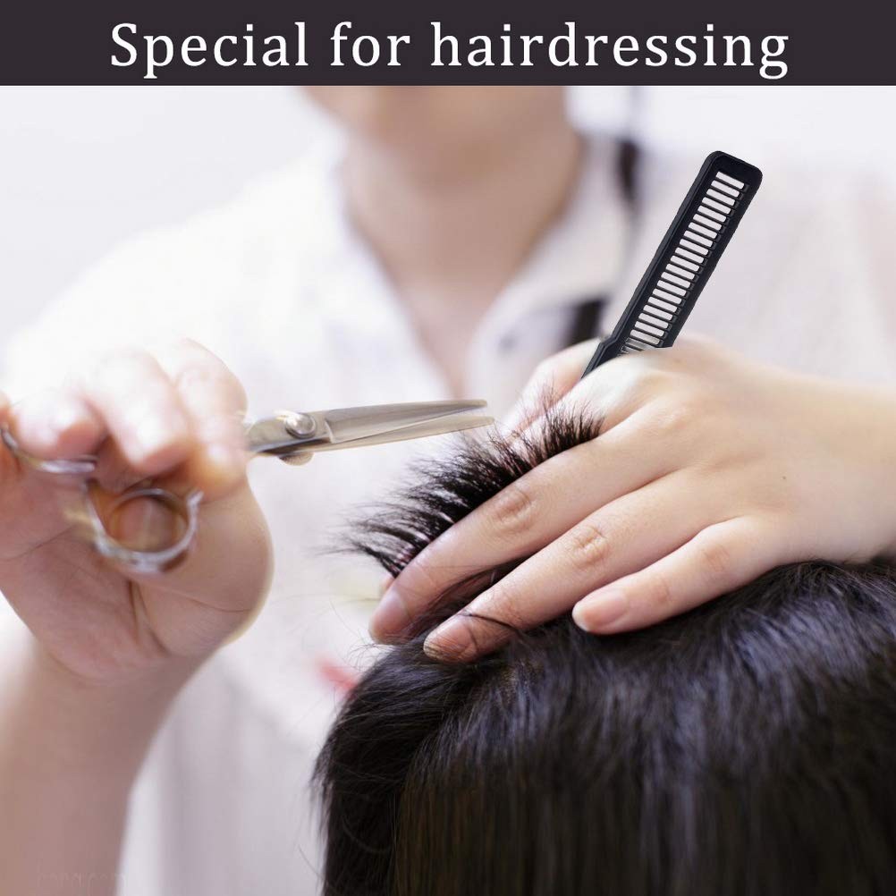 Professional Hair Cutting Comb Set - 6 Piece Styling Combs for Women and Barbers