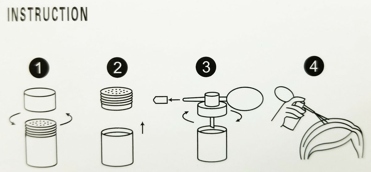Hair Fiber Atomizer Sprayer Pump Applicator