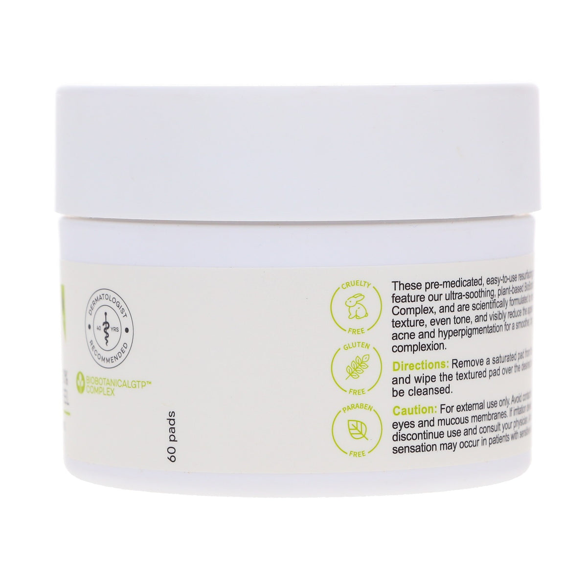 Glycolic Acid Resurfacing Peel Pads 10% - Brightening Skin Exfoliator, 60 Count