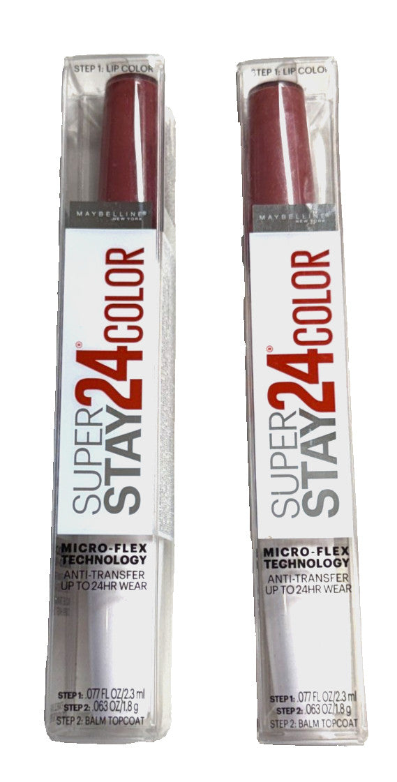 Maybelline Superstay 24h Lipstick 2-Step Liquid Lipstick Set - Perpetual Plum 055