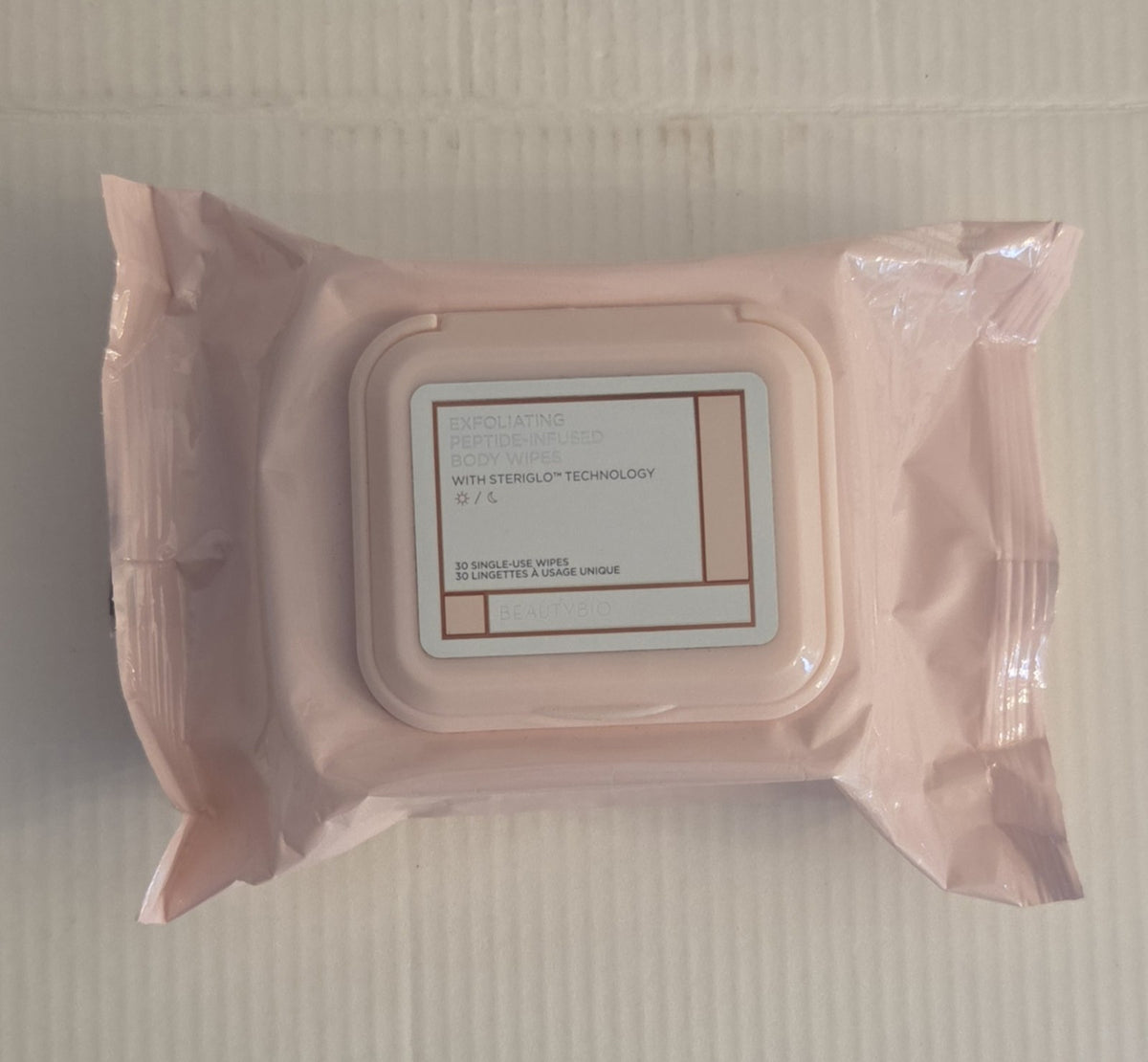 BeautyBio Exfoliating Peptide-Infused Body Wipes – 30 Count NEW