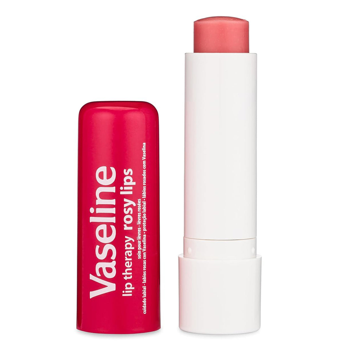 2 Pack Rosy Lip Balm with Petroleum Jelly - Moisturizing Pink Tinted Lip Therapy