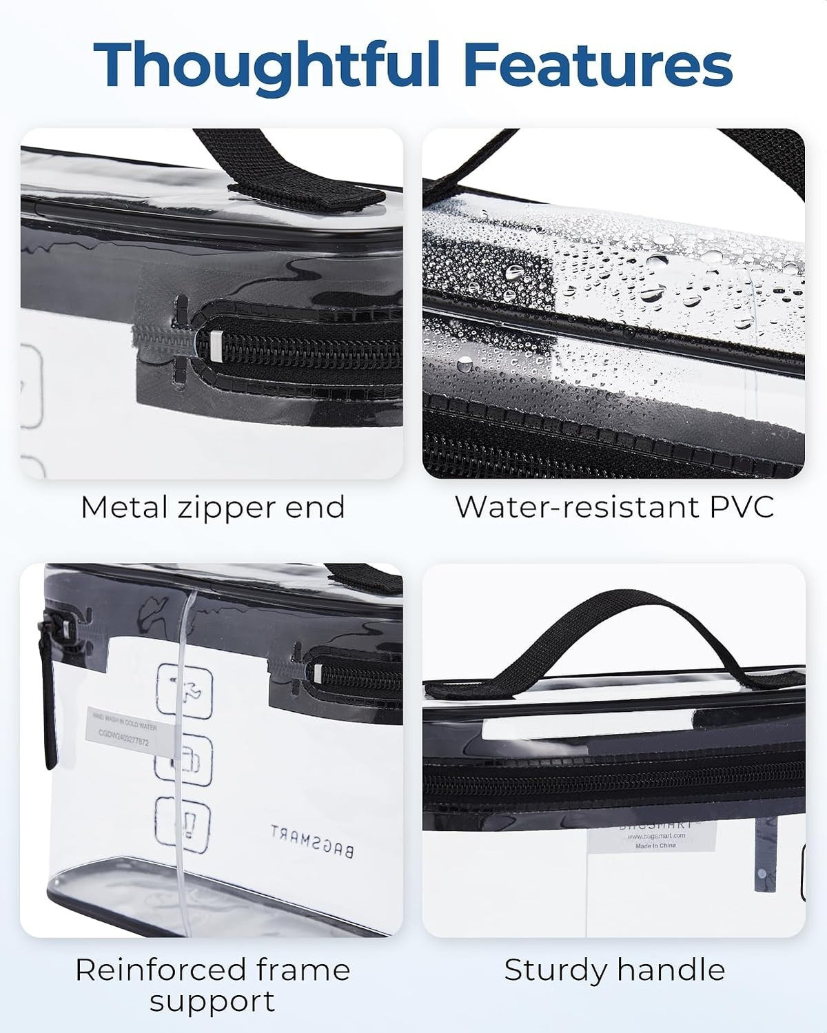 Travel Toiletry Bag Duo Waterproof TSA Approved Organizer