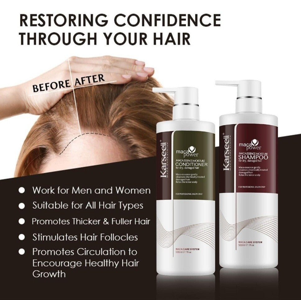 Dry Damaged Hair Repair Kit with Shampoo, Conditioner, Mask & Argan Oil