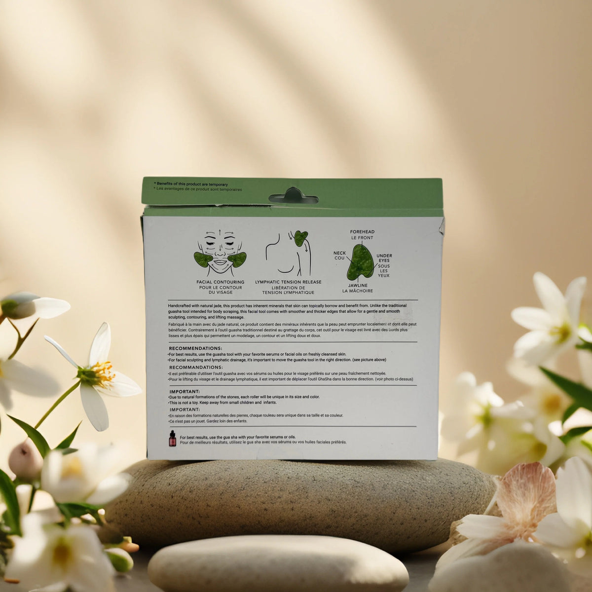 Jade Gua Sha Facial Duo for Lifting, Contouring & Relaxation
