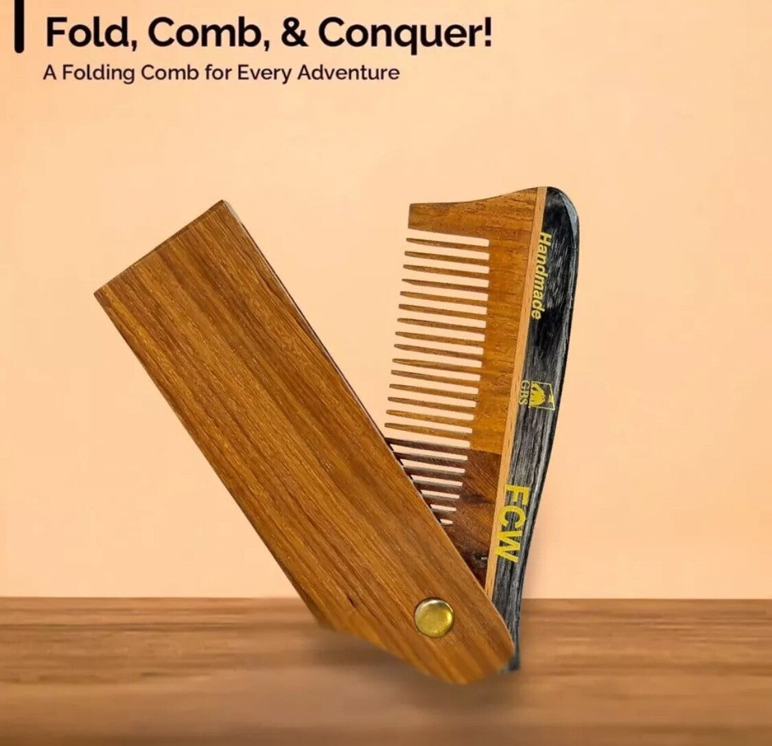 Mustache Wax & Comb Kit - Strong Hold Beard Styling Set