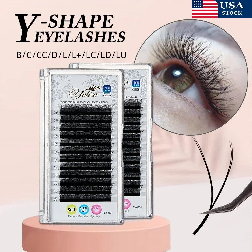 3D Premade Volume Eyelash Extensions Fans Faux Mink Lash Kit - Multiple Curl & Lengths