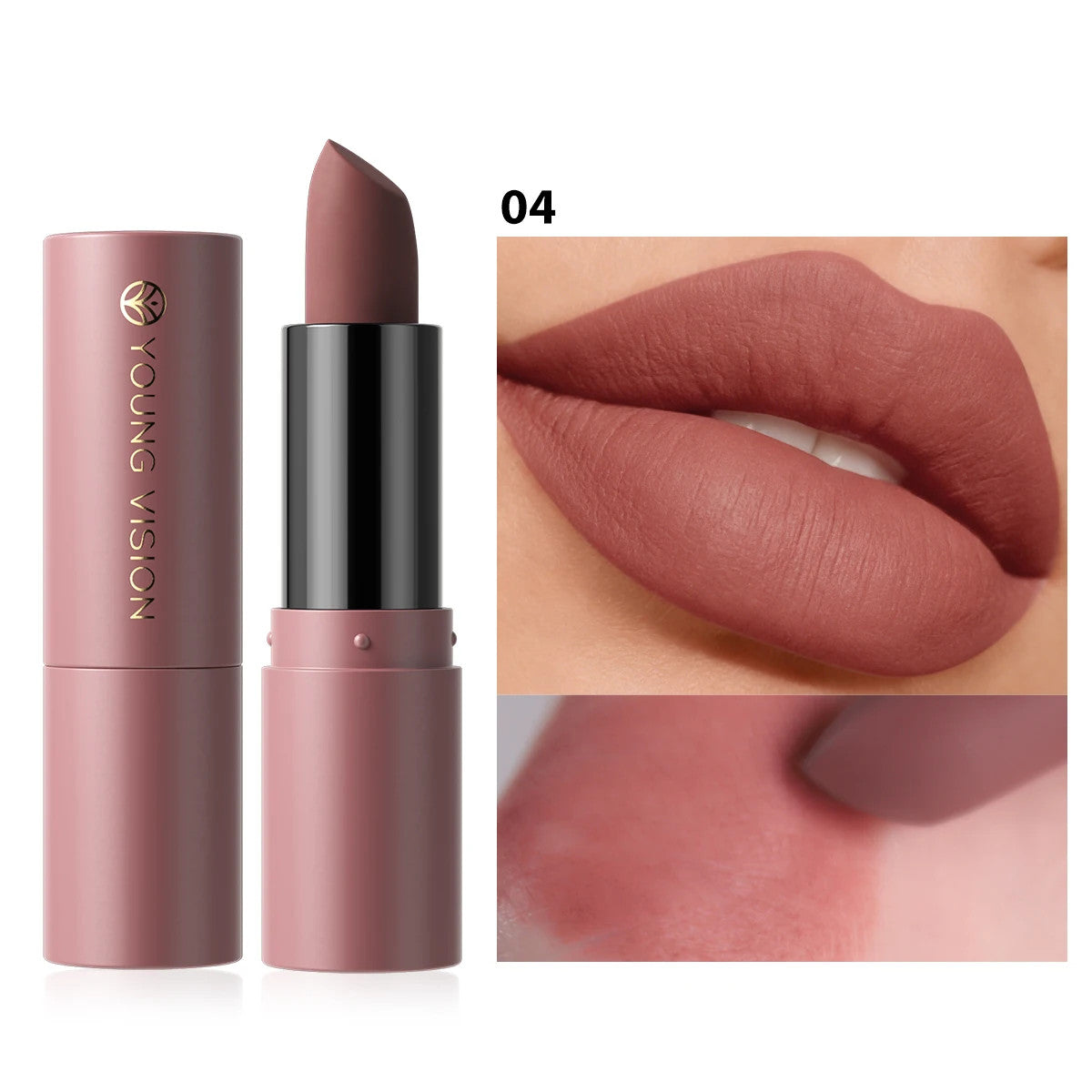 8 Color Velvet Matte Lipstick - Water-Resistant, Fade-Proof Lip Makeup