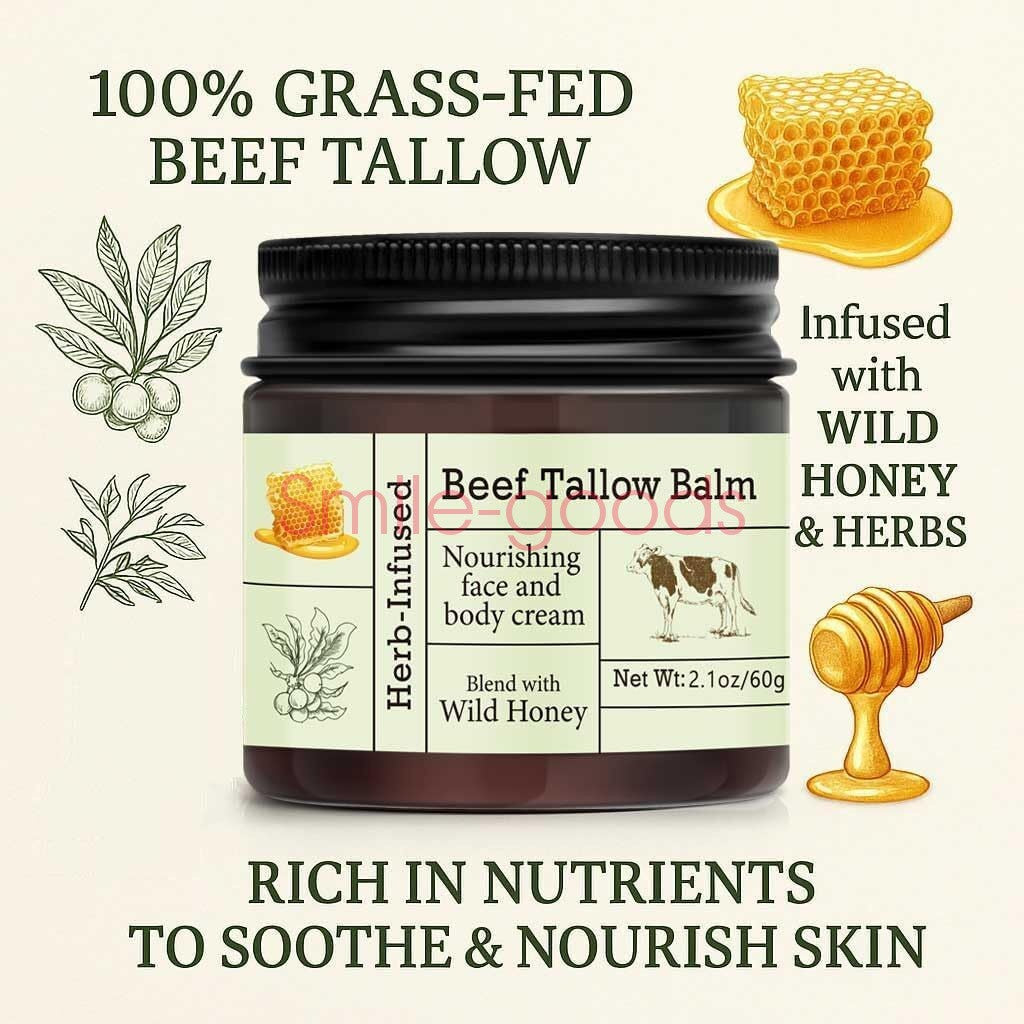 Organic Grass-Fed Beef Tallow Balm - Face & Body Moisturizer
