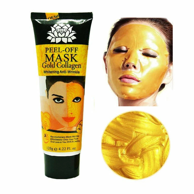 Gold Collagen Peel-Off Facial Mask - Hydrating Cleanser 120ml