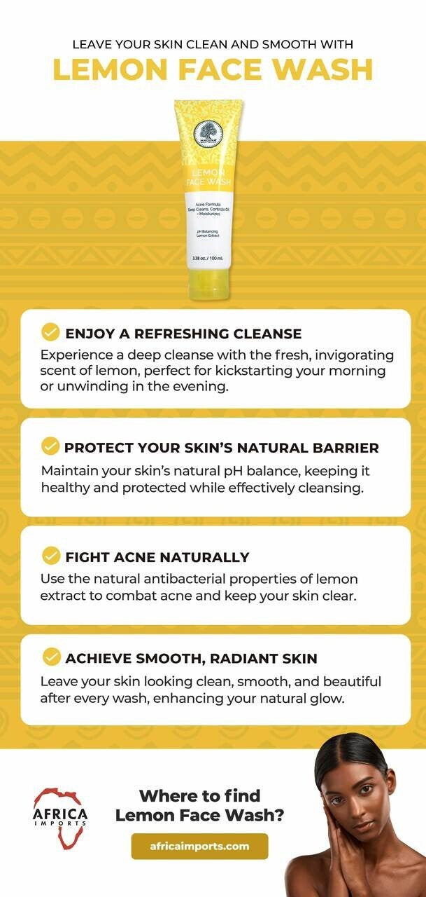 Lemon Face Wash for Deep Cleansing & Oil Control - 100mL