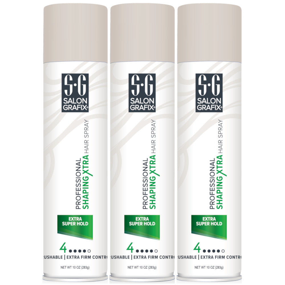 Professional Extra Super Hold Hair Spray 3 Pack - 10oz Each