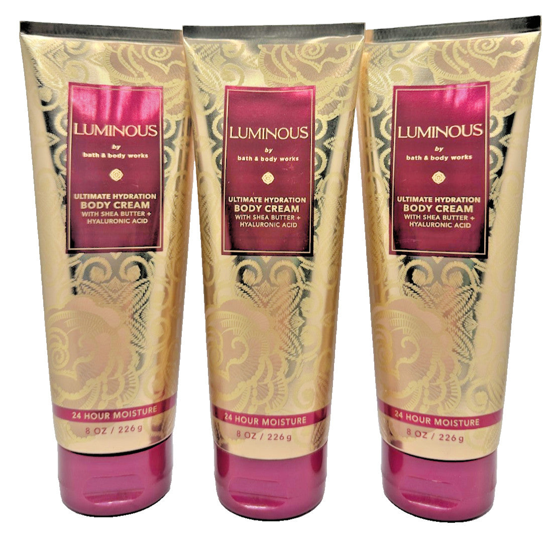 Luminous Hydrating Body Cream Lotion - 3 Pack, 8 oz