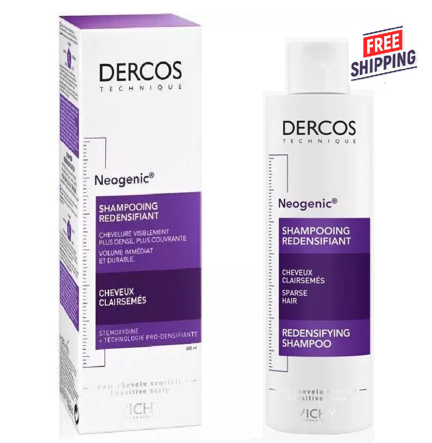 Vichy Dercos Neogenic Redensifying Shampoo 200ml - 3 Pack